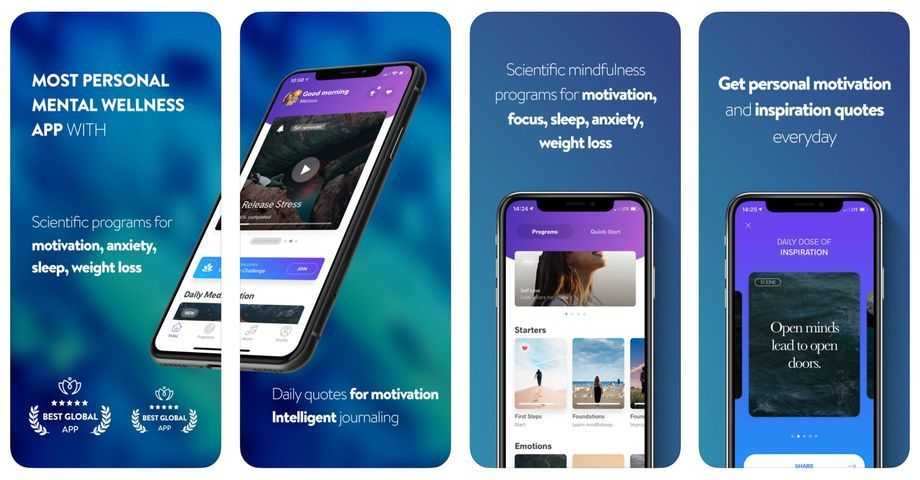 Meditopia application screenshoots