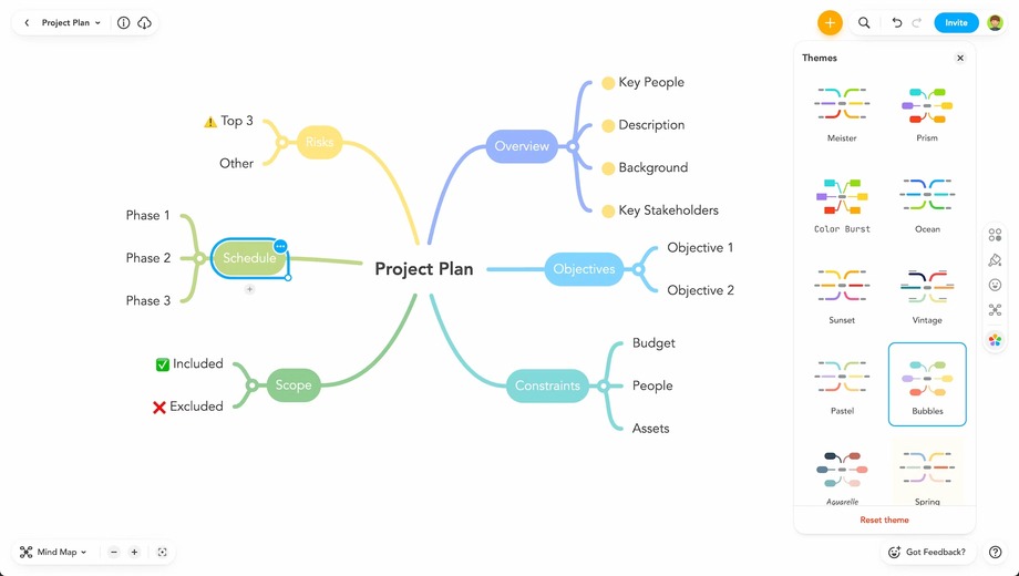 Mind Meister mind mapping app