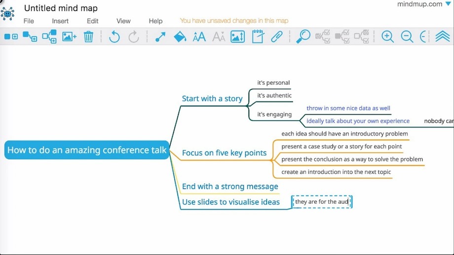 Mindmup mind mapping app