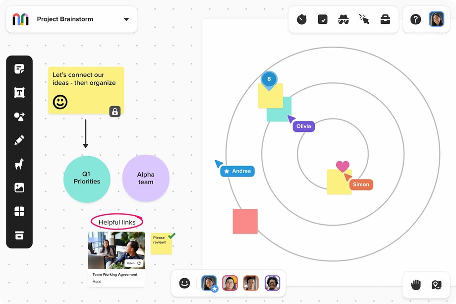 Mural mind mapping sortware