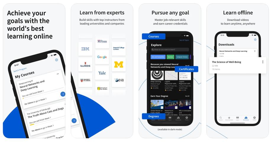 Coursera app screenshot