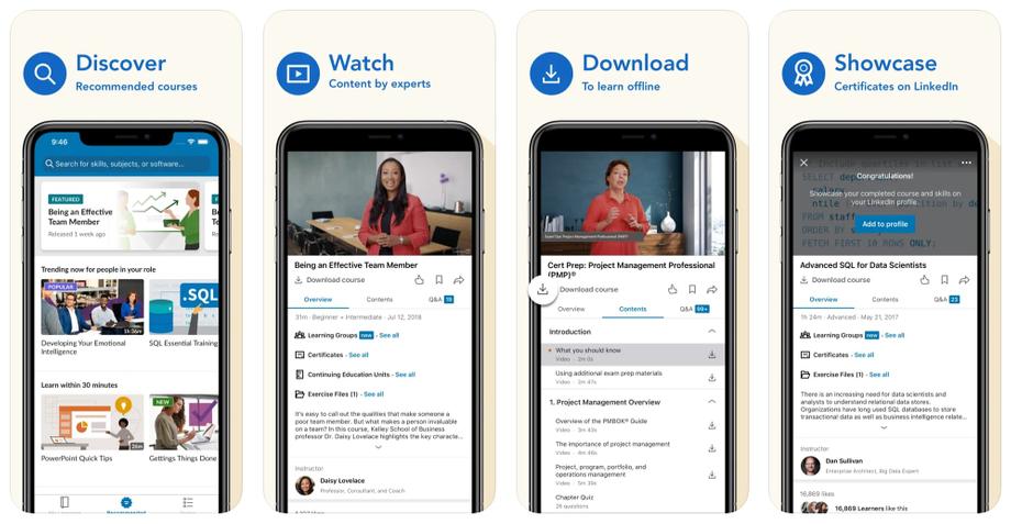 LinkedInLearning app screenshot