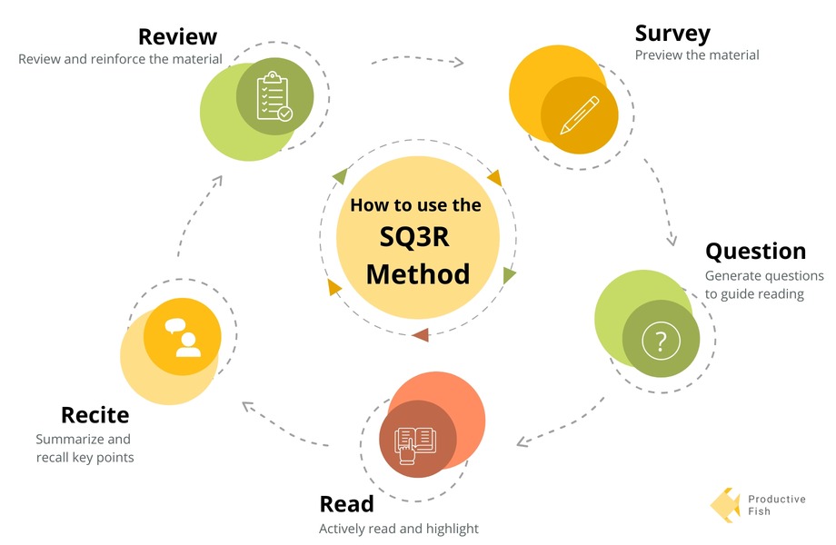 SQ3R method infographic