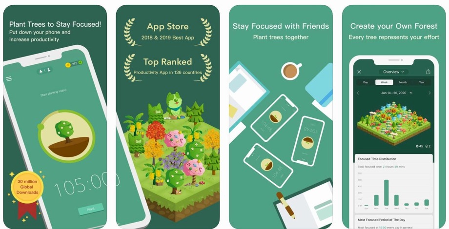 Forest time management app